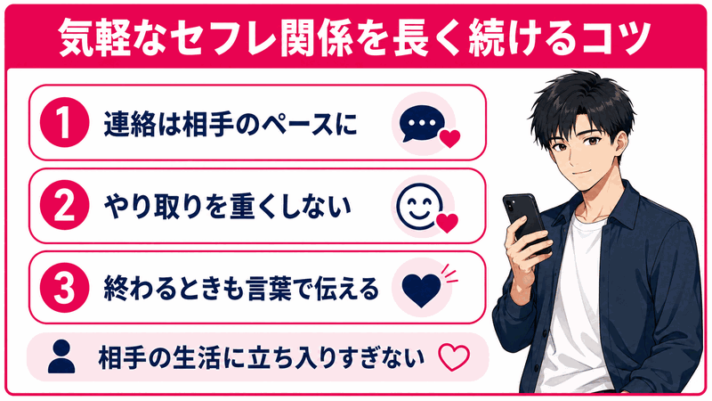 気軽なセフレ関係を長く続けるコツ