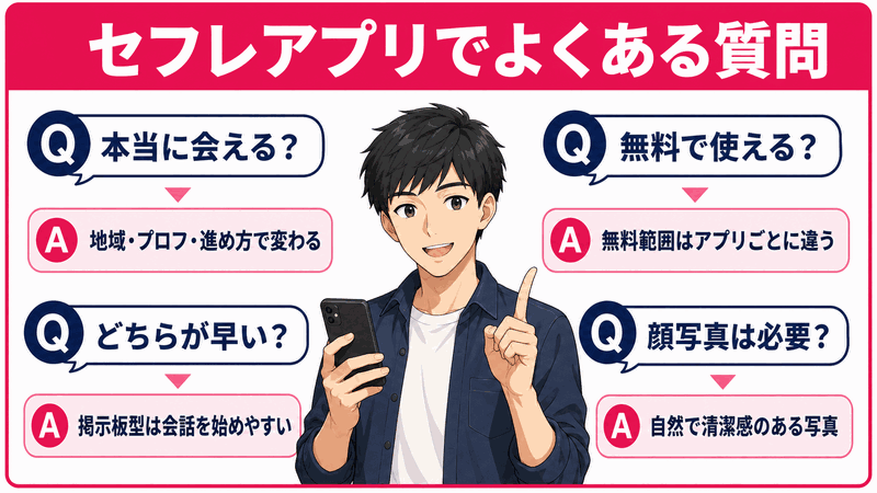 セフレアプリでよくある質問